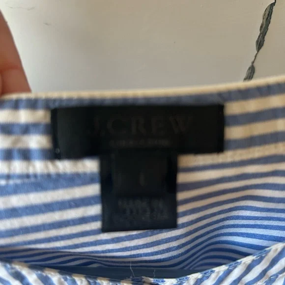 J Crew Sleeveless Blue Striped Dress - Picture 6 of 6